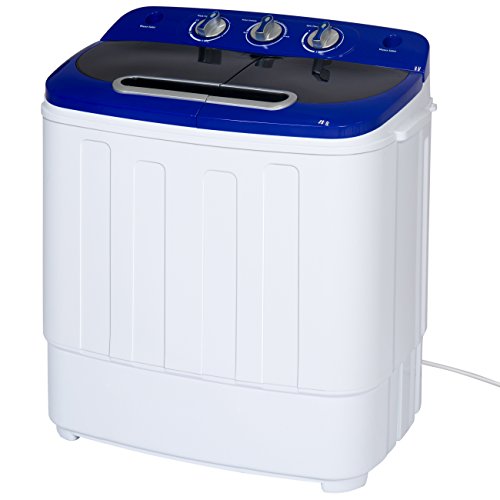 Best Choice Products SKY2767 Portable Compact Mini Twin Tub Washing Machine and Spin Cycle with Hose