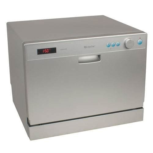 EdgeStar DWP61ES 6 Place Setting Countertop Portable Dishwasher – Silver