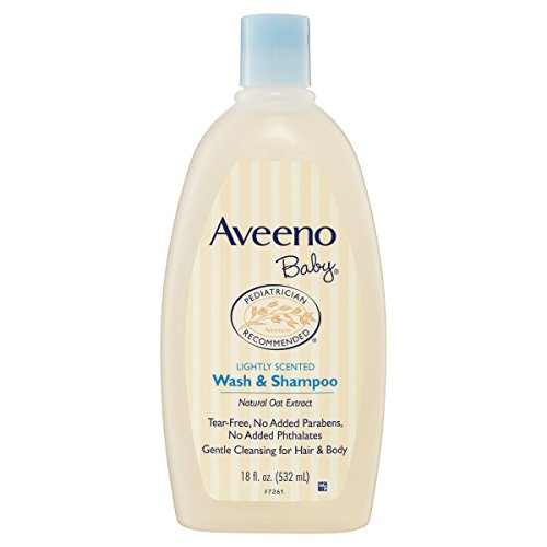 Aveeno Baby Wash & Shampoo For Hair & Body, Tear-Free, 18 Oz